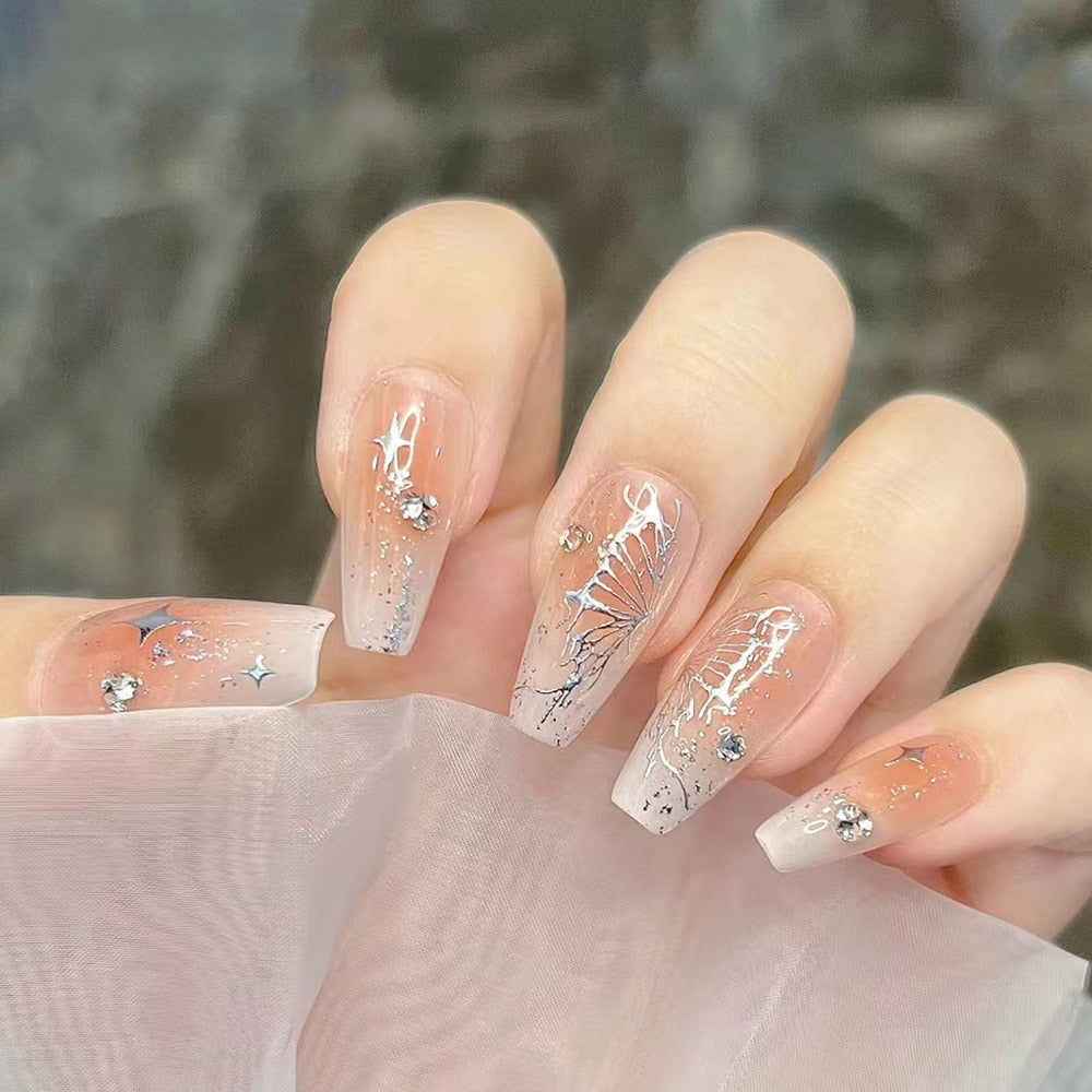 Short Angelic Press On Nails