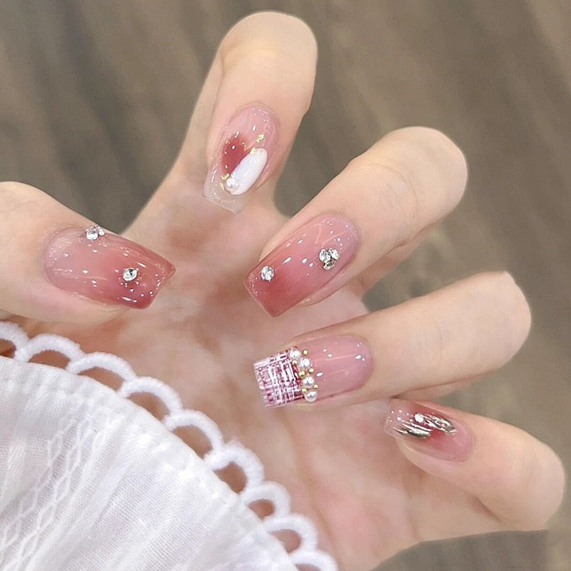 Short Angelic Press On Nails