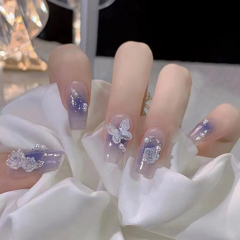 Short Angelic Press On Nails