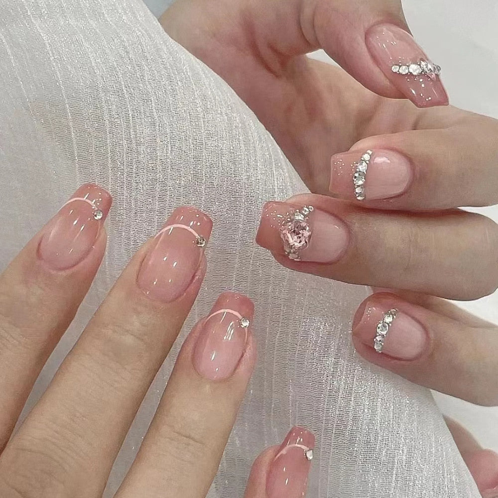 Short Angelic Press On Nails