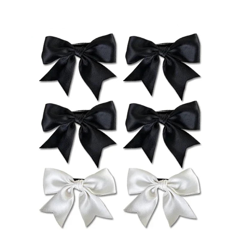 Silk Ribbon Bow Hair Clips