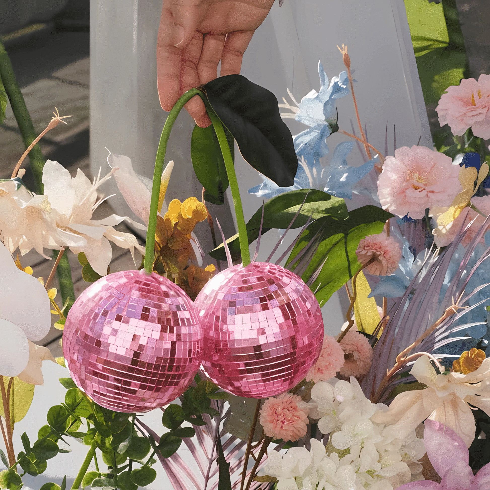 Pink Cherry Disco Ball