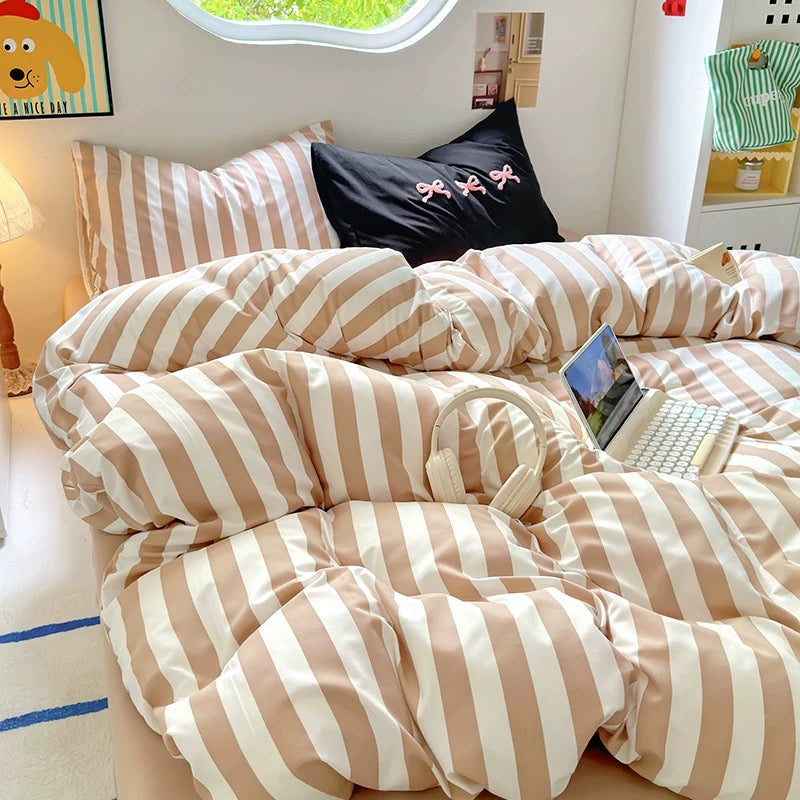 Brown Polka Dot Bedding Set