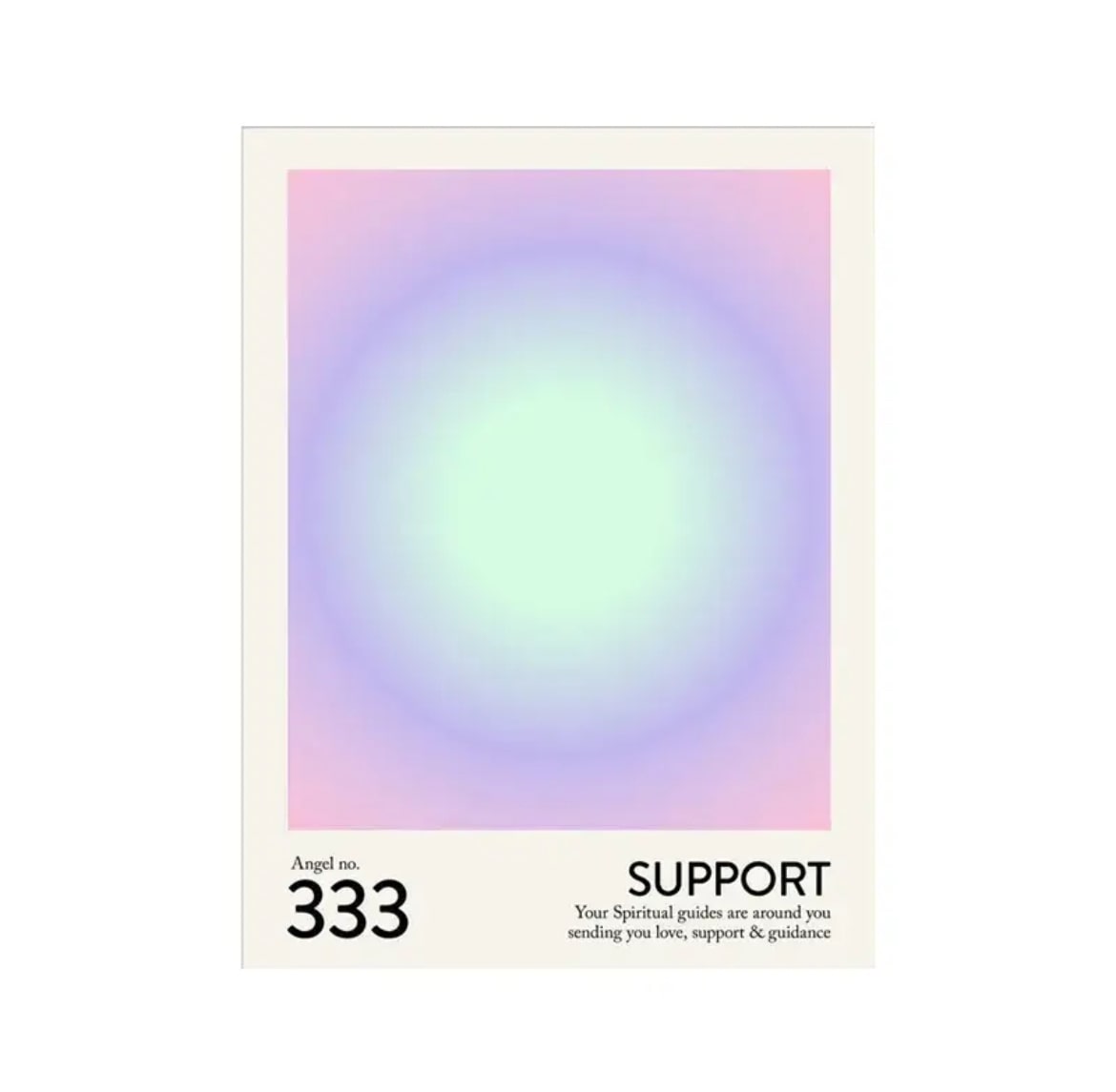 Angel Number Wall Poster 333