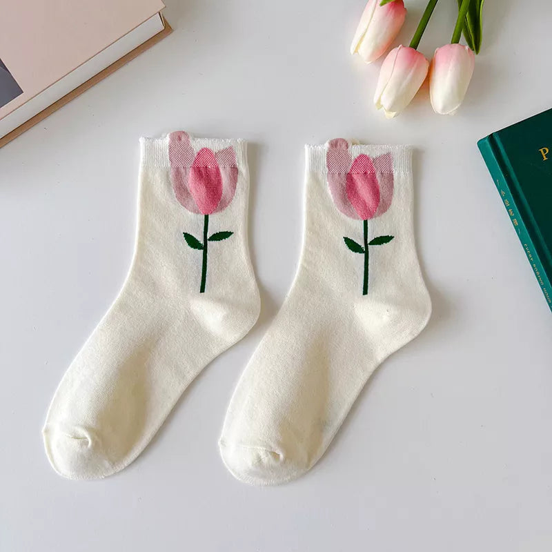 Spring Flower Socks 6