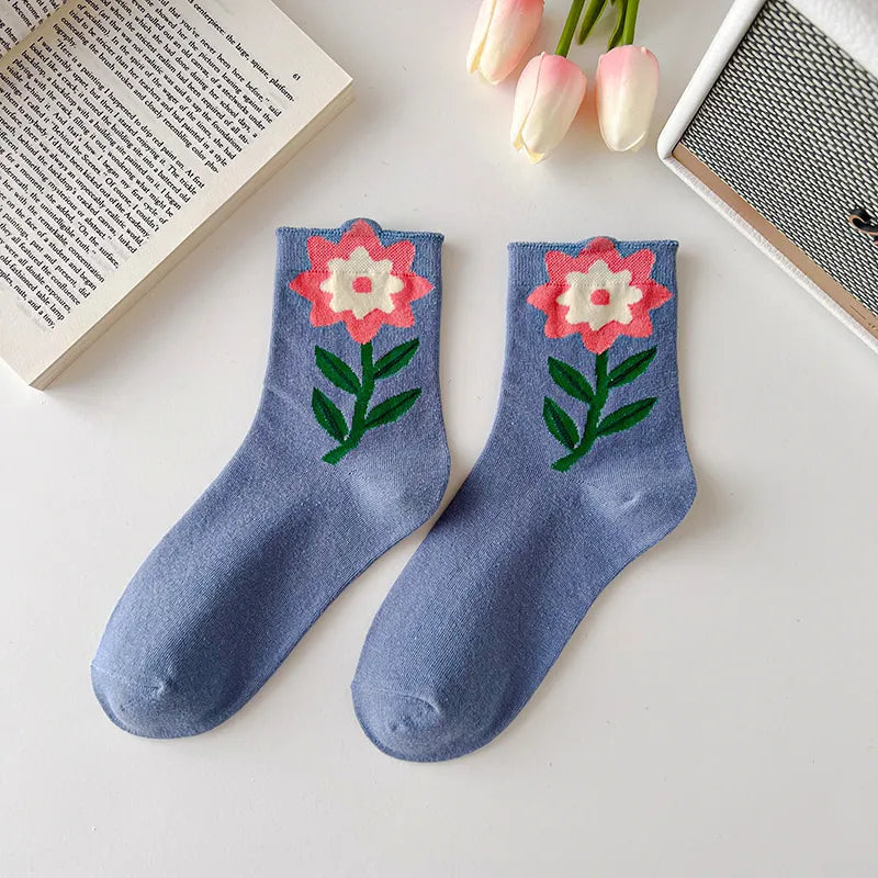 Spring Flower Socks 1