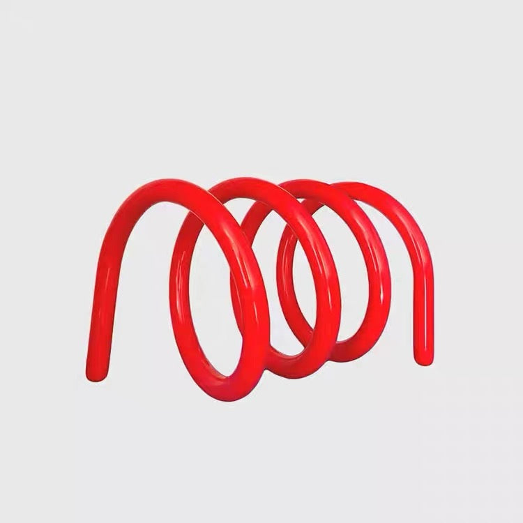 Modern Spring Metal Book Rack