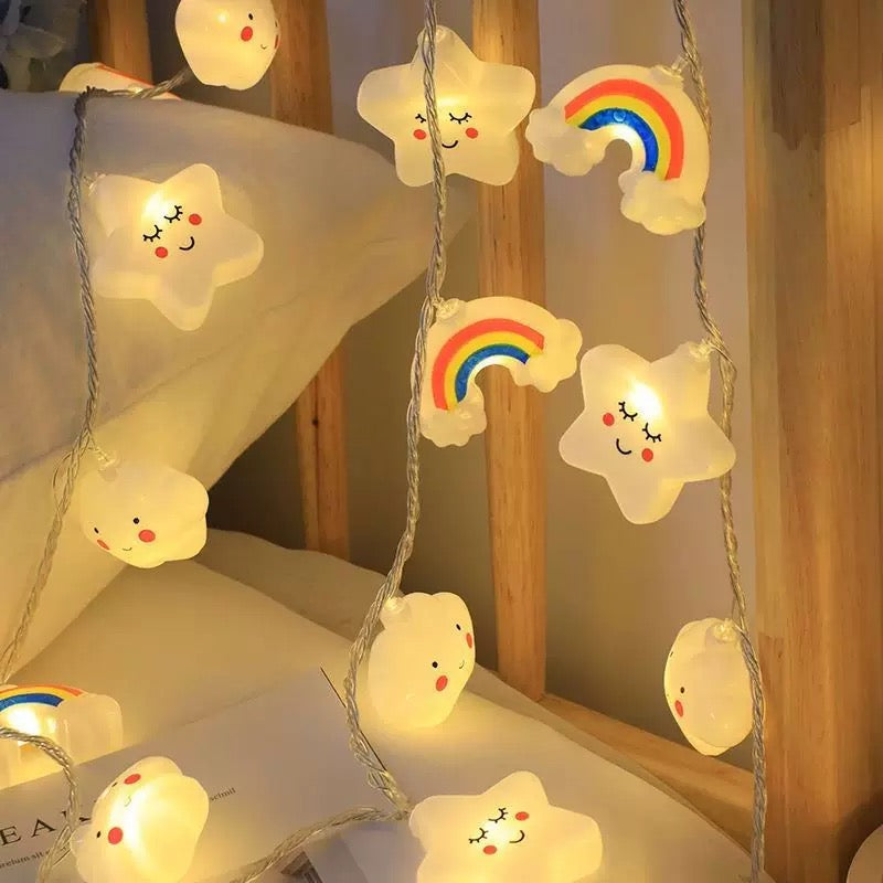 Rainbow Star LED String Lights