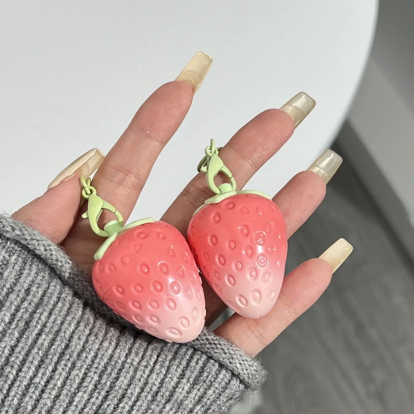 Strawberry Keychain Moisturizing Lip Balm
