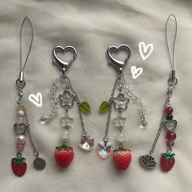 Strawberry Keychain & Phone Chain