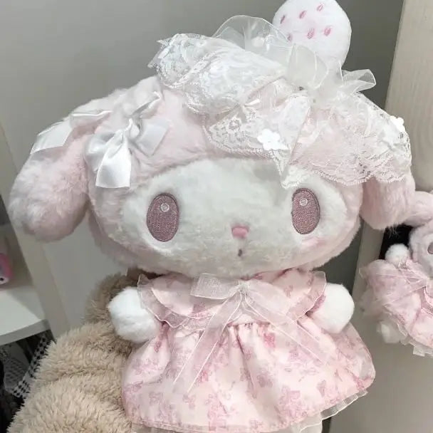 Strawberry Lace Bunny Plush