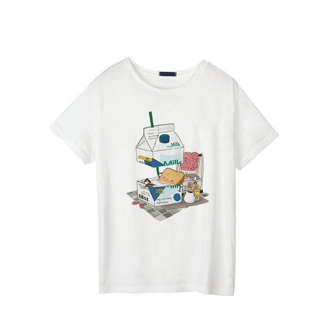 Strawberry Milk Graphic Tee Milk Bath