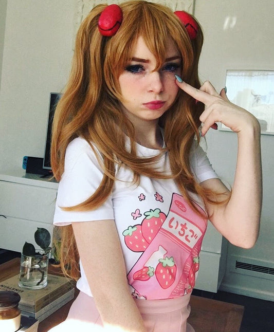 Strawberry Milk Graphic Tee Pink Milk Box