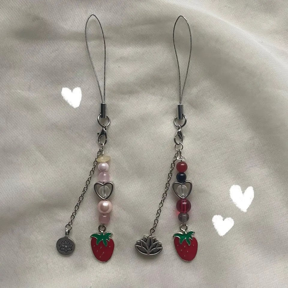 Strawberry Keychain & Phone Chain