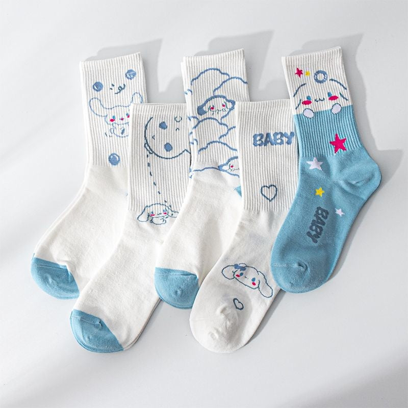 Sweet Puppy Sock Sets 5pcs Set 1