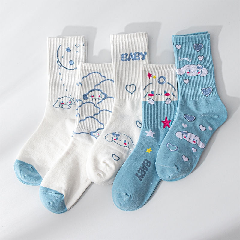 Sweet Puppy Sock Sets 5pcs Set 2