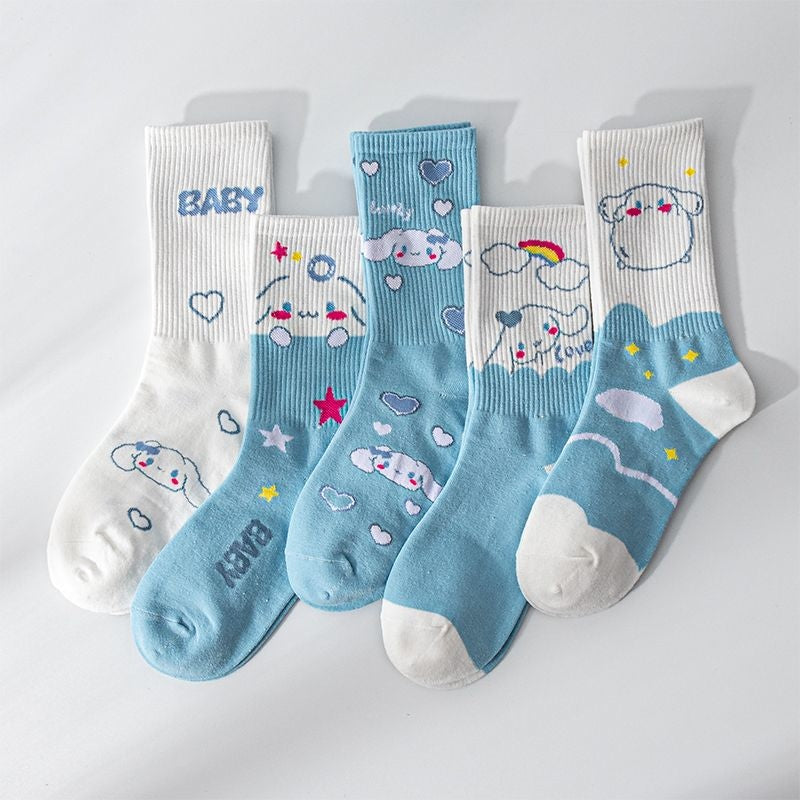 Sweet Puppy Sock Sets 5pcs Set 4