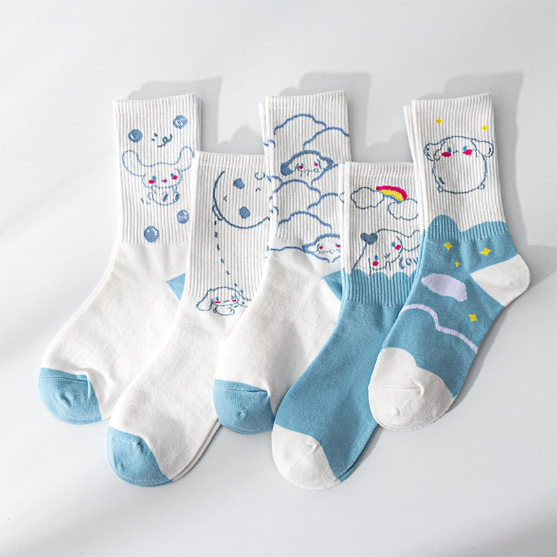 Sweet Puppy Sock Sets 5pcs Set 7