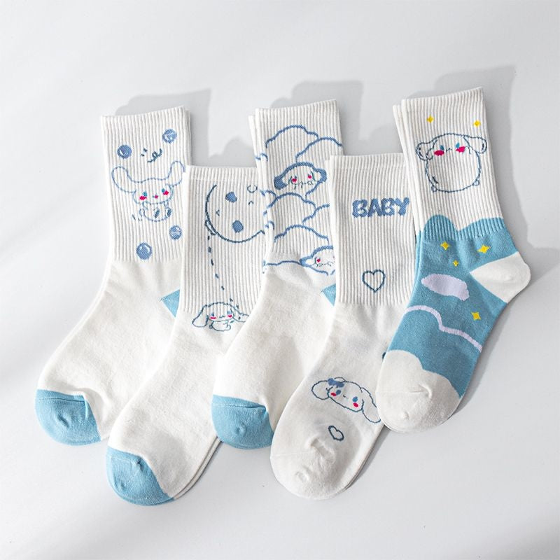 Sweet Puppy Sock Sets 5pcs Set 8