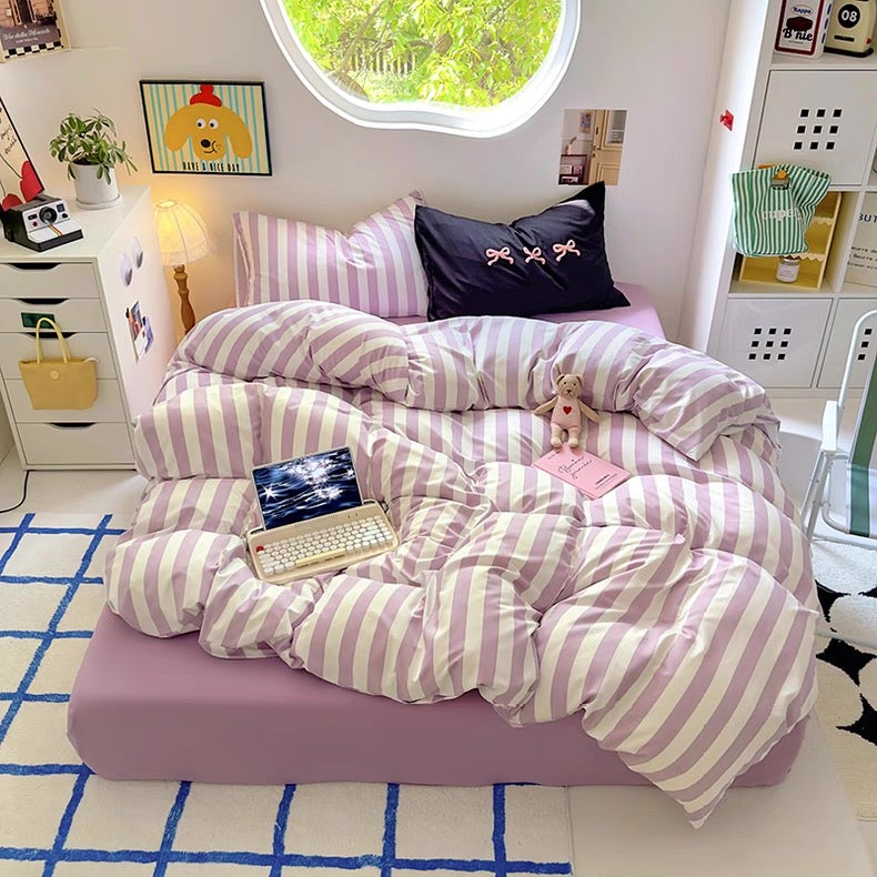 Brown Polka Dot Bedding Set