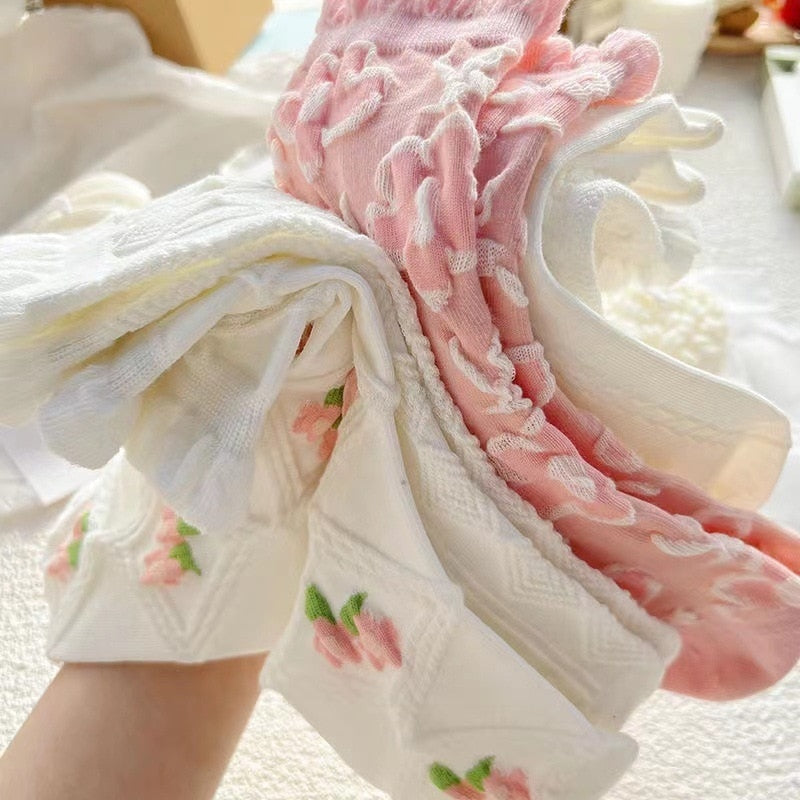 Textured Angelic Socks