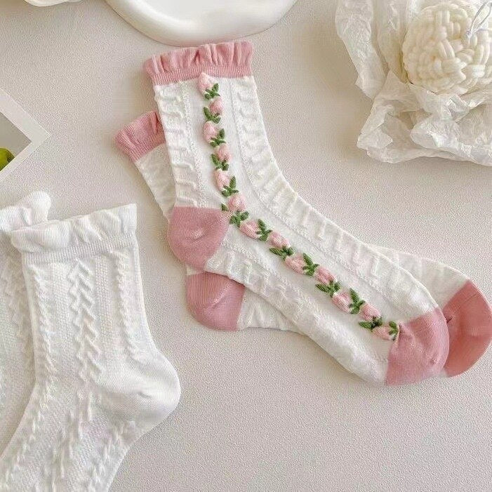 Textured Angelic Socks