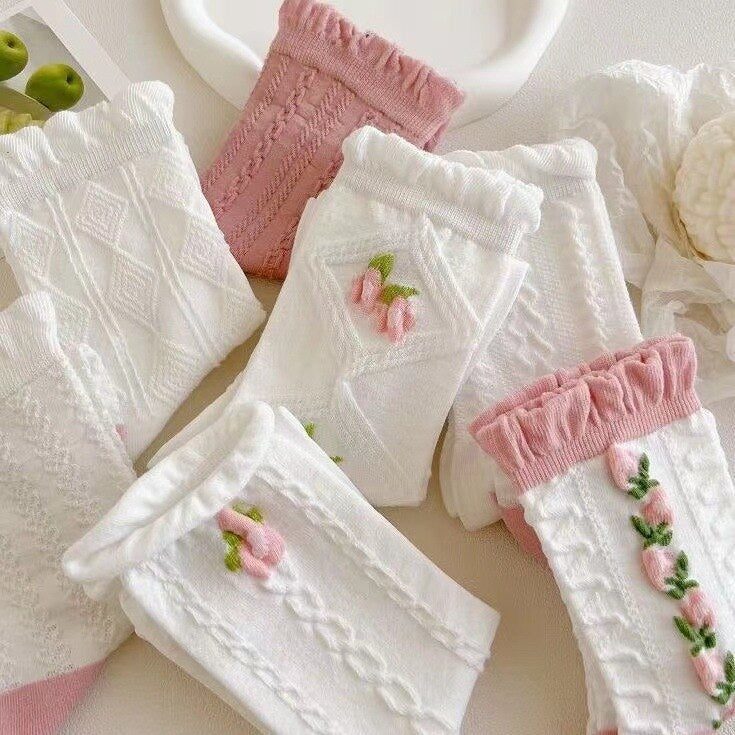 Textured Angelic Socks
