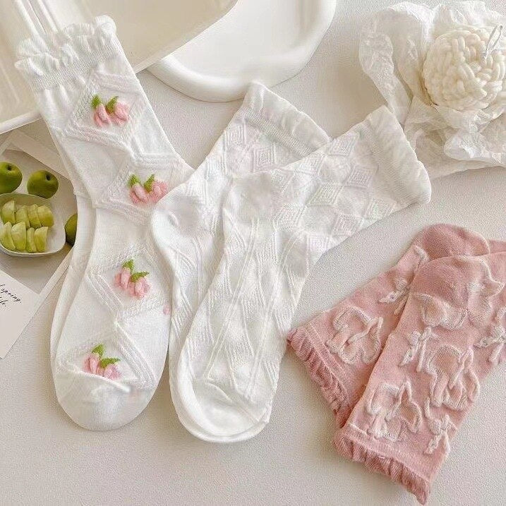 Textured Angelic Socks