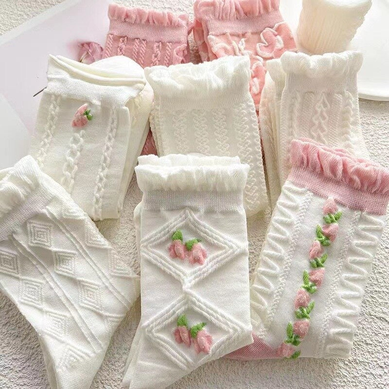 Textured Angelic Socks