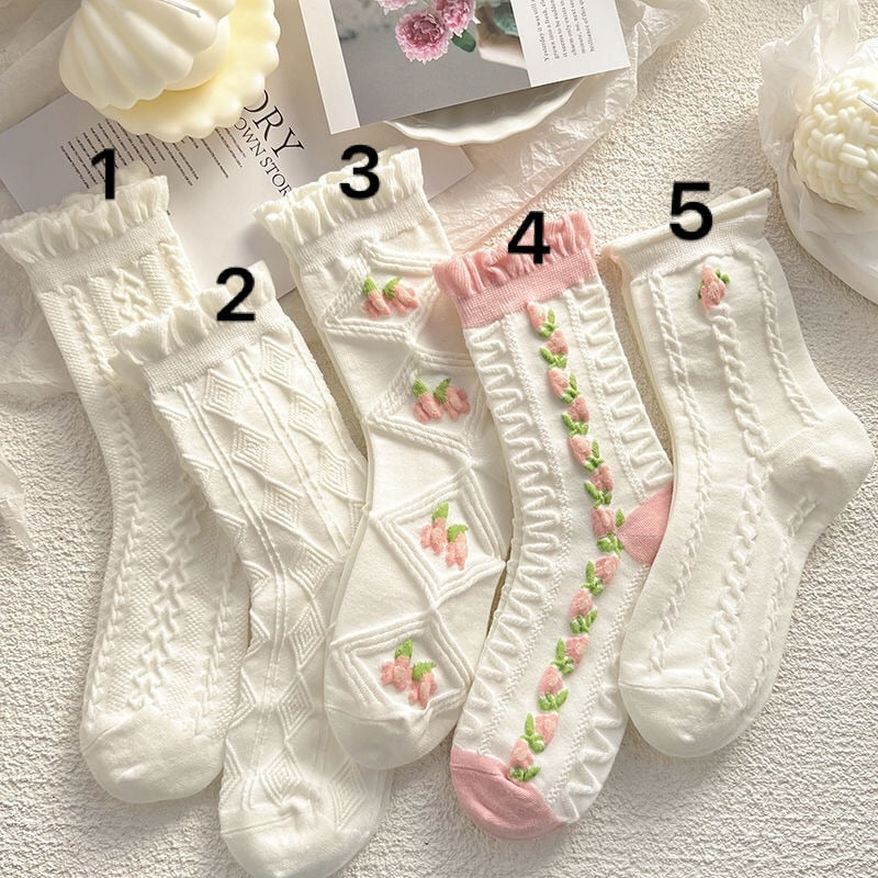Textured Angelic Socks No5