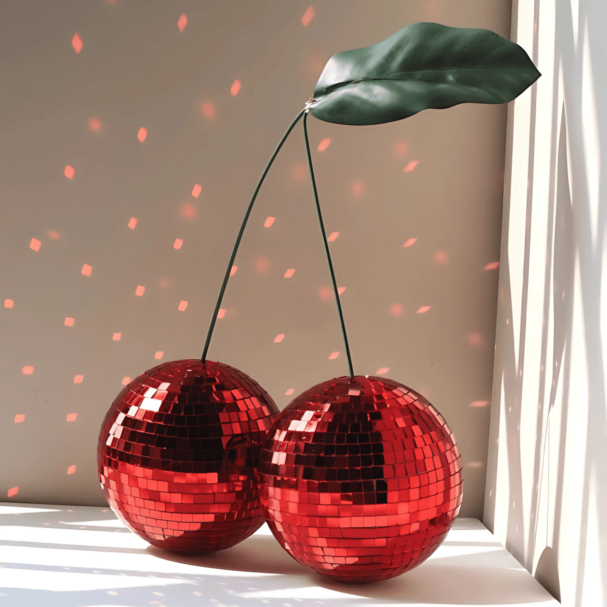 Pink Cherry Disco Ball