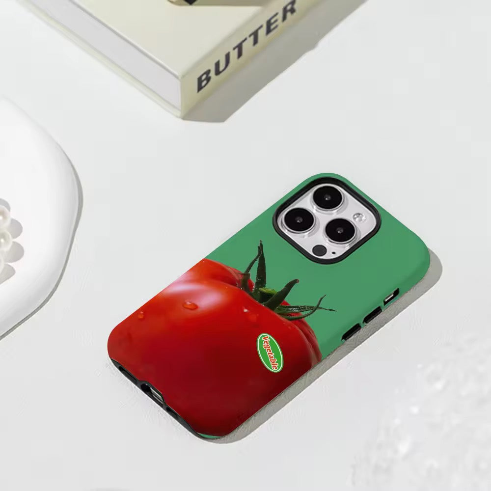 Tomato & Green Pepper iPhone Case