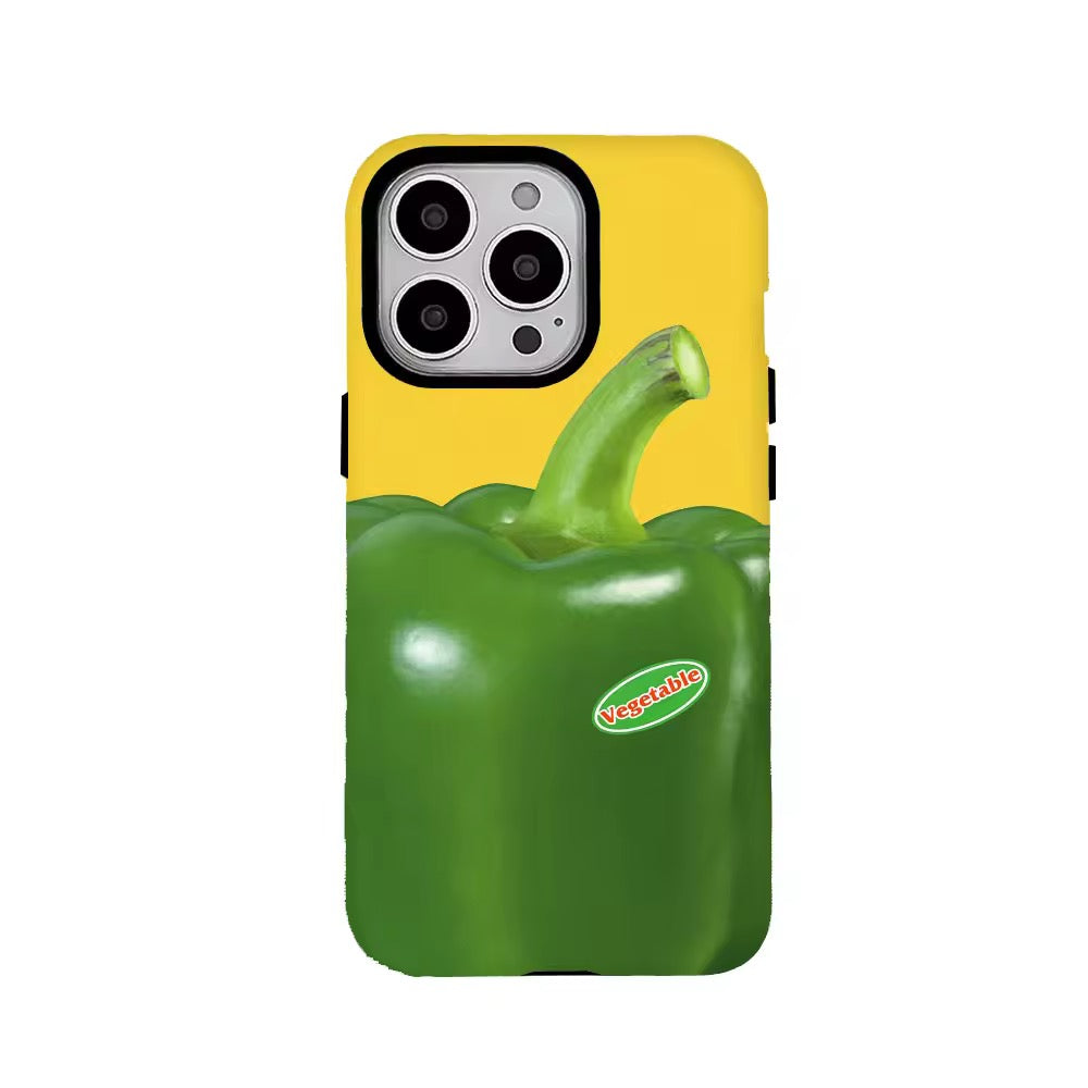 Tomato & Green Pepper iPhone Case