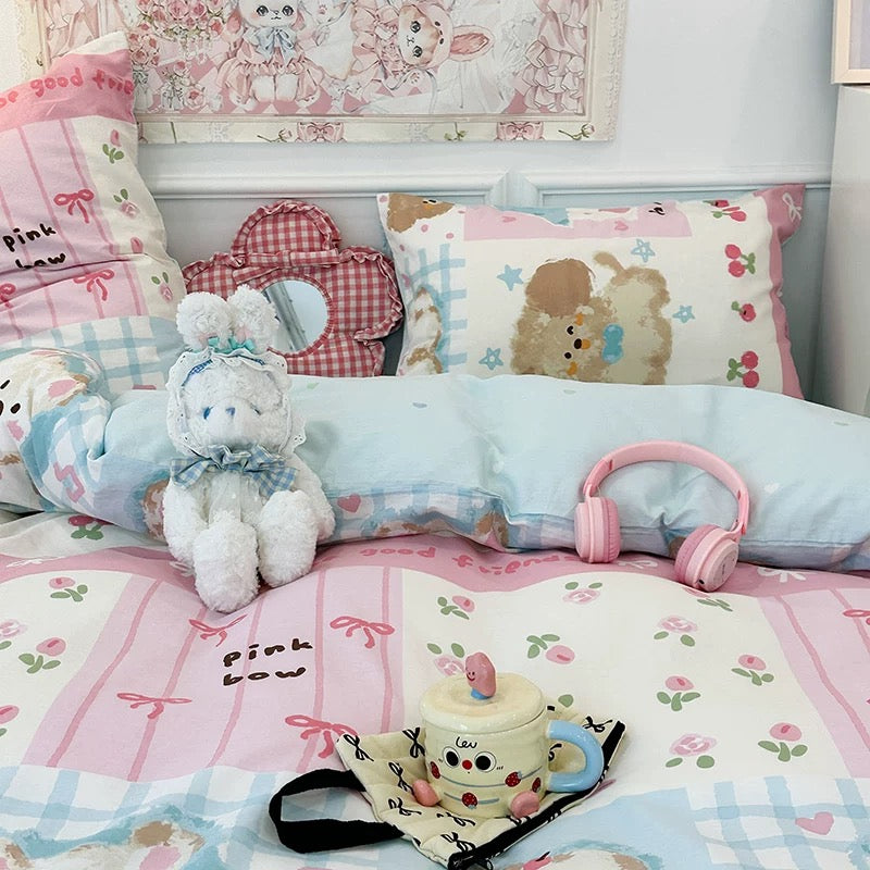 Kawaii Puppy Bedding Set