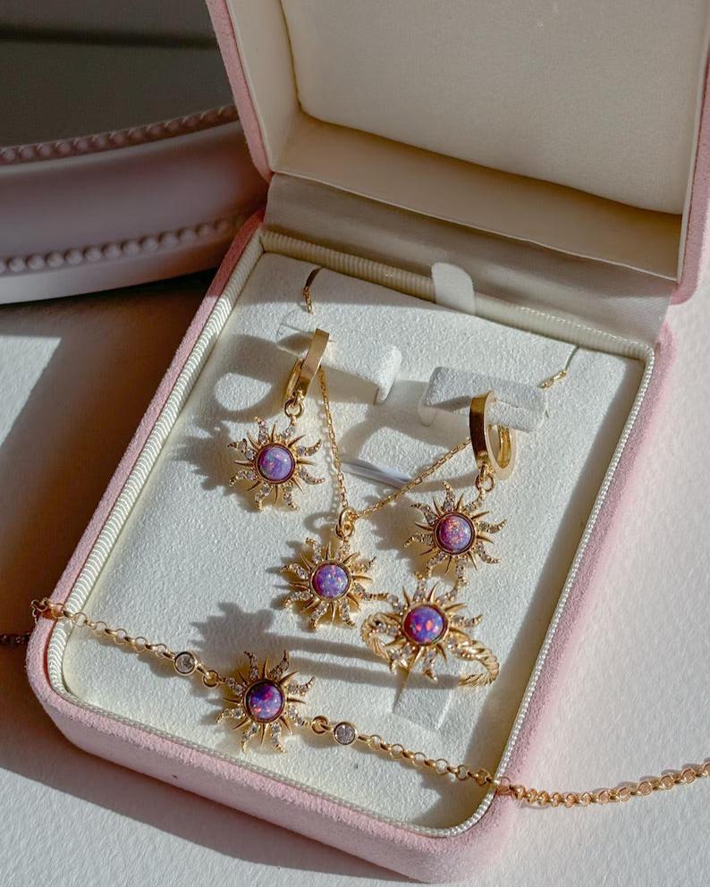 Opal Sun Jewelry Set