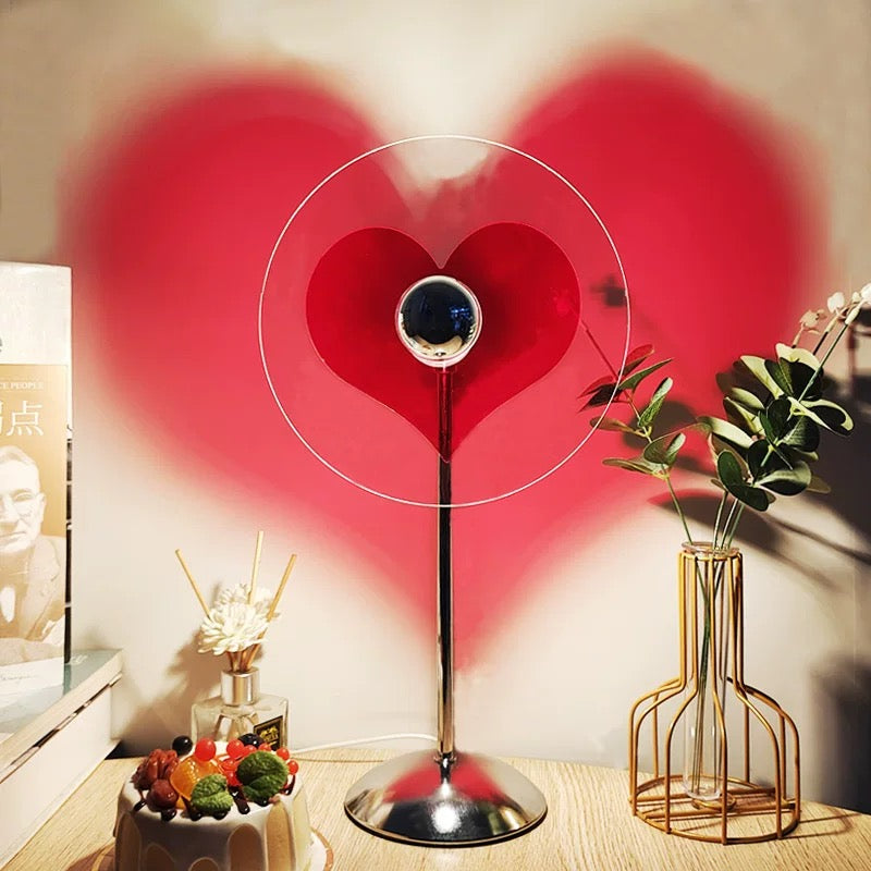 Bauhaus-inspired Retro Aura Lamp Love Heart