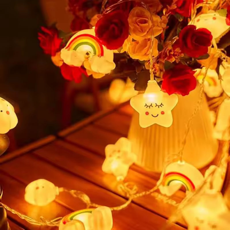 Rainbow Star LED String Lights