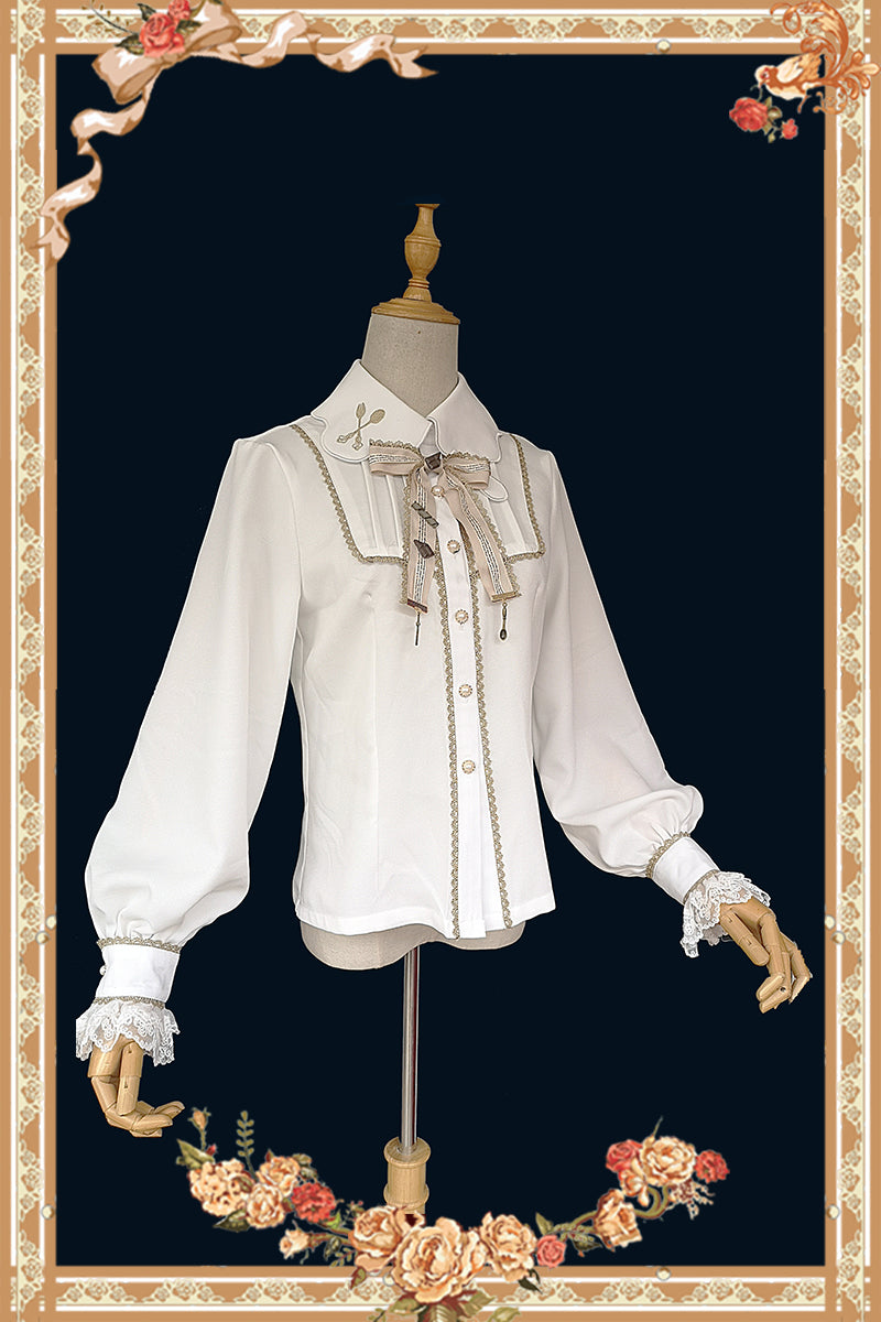 Elegant Embroidery Lapel Lolita Blouse