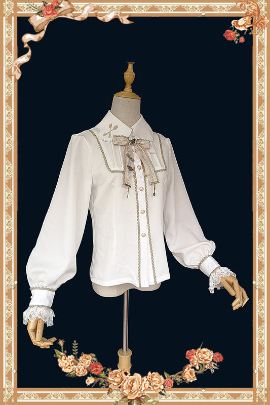 Elegant Embroidery Lapel Lolita Blouse