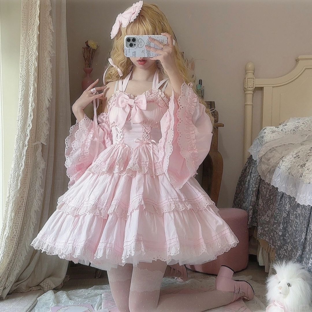 Fluffy Princess Pink Lolita Dress