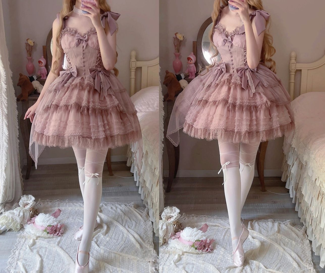 Dream Ballet Lace Fishbone Lolita Dress