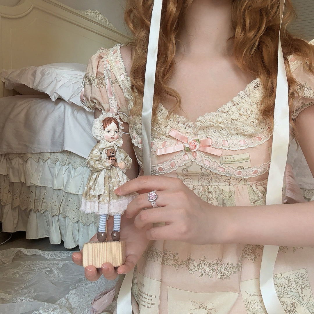 French Palace Lace Cotton Dress