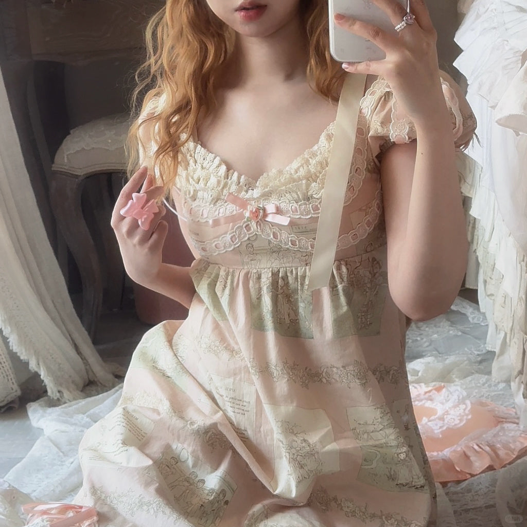 French Palace Lace Cotton Dress