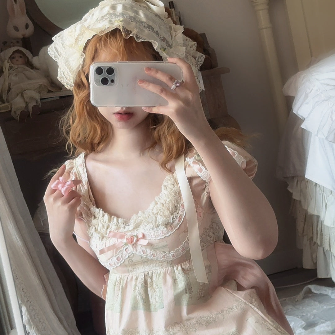 French Palace Lace Cotton Dress