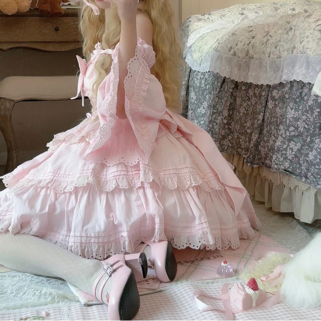 Fluffy Princess Pink Lolita Dress