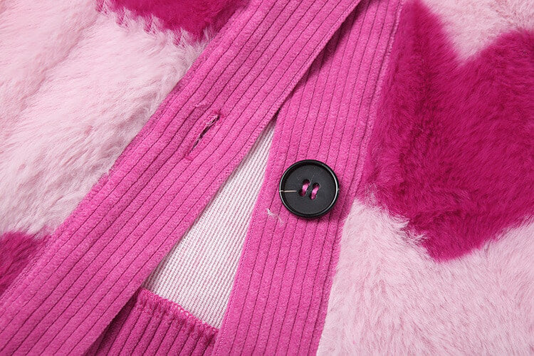 Y2K Pink Hearts Soft Jacket